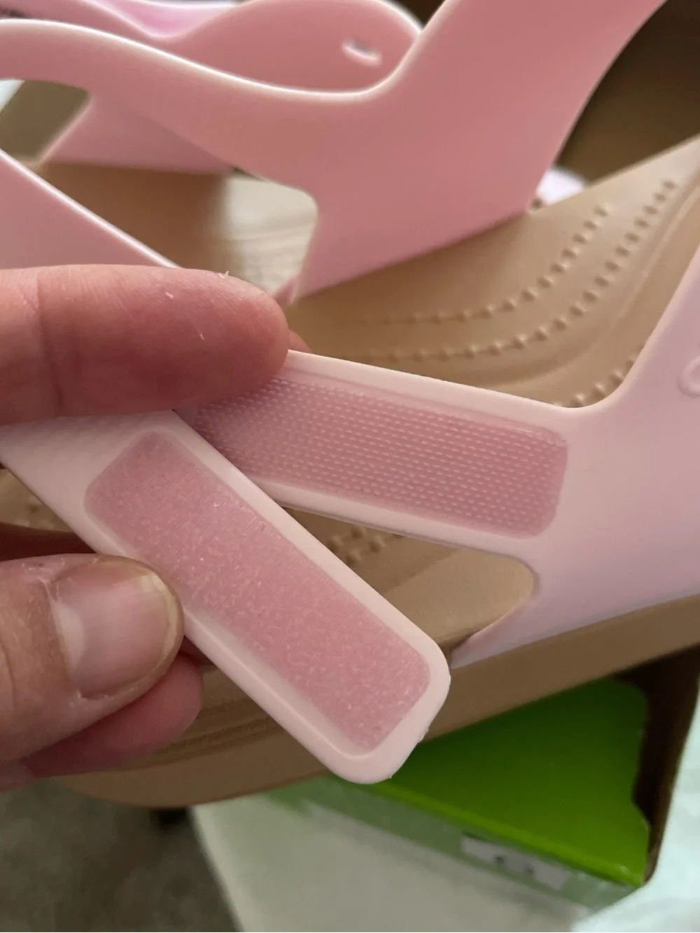 CROCS kids brooklyn Pastel Pink Slingback Platform Sandals junior 6